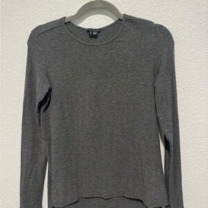 Banana Republic Charcoal Long Sleeve Top
